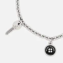 Jewellery|Dr. Martens Marc Jacobs Button Charm Silver-Plated Bracelet