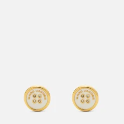 Jewellery|Dr. Martens Marc Jacobs Button Gold-Plated Stud Earrings