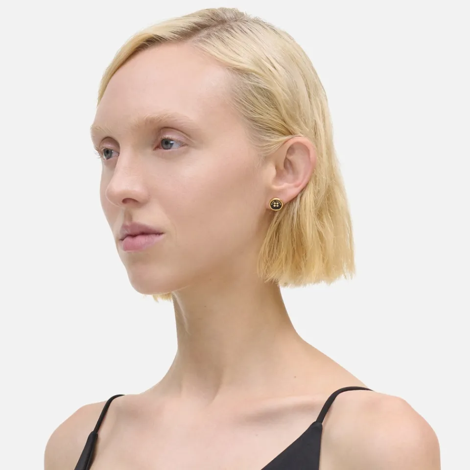 Jewellery|Dr. Martens Marc Jacobs Button Gold-Plated Stud Earrings