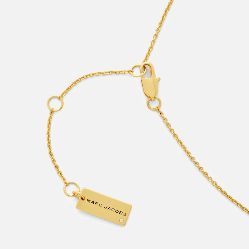 Jewellery|Dr. Martens Marc Jacobs Button Gold-Plated Pendant Necklace