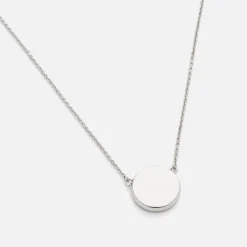 Jewellery|Dr. Martens Marc Jacobs Button Silver-Plated Pendant Necklace