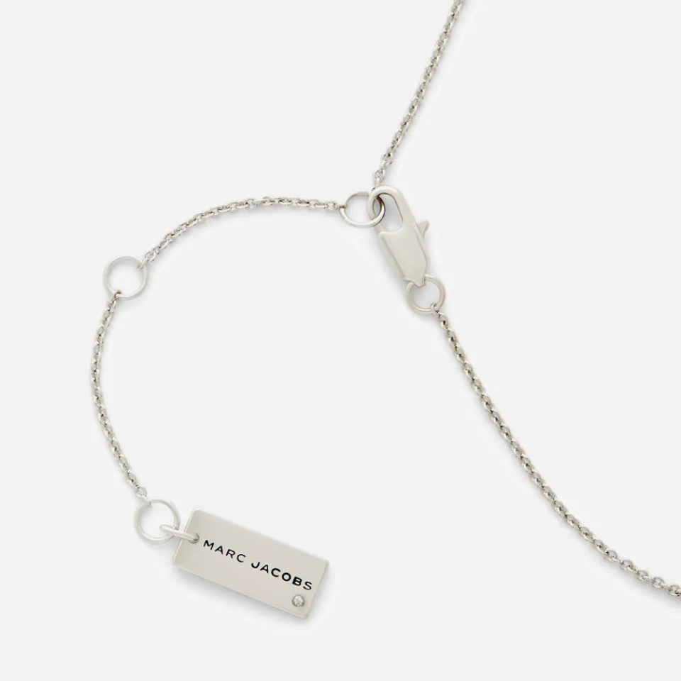Jewellery|Dr. Martens Marc Jacobs Button Silver-Plated Pendant Necklace