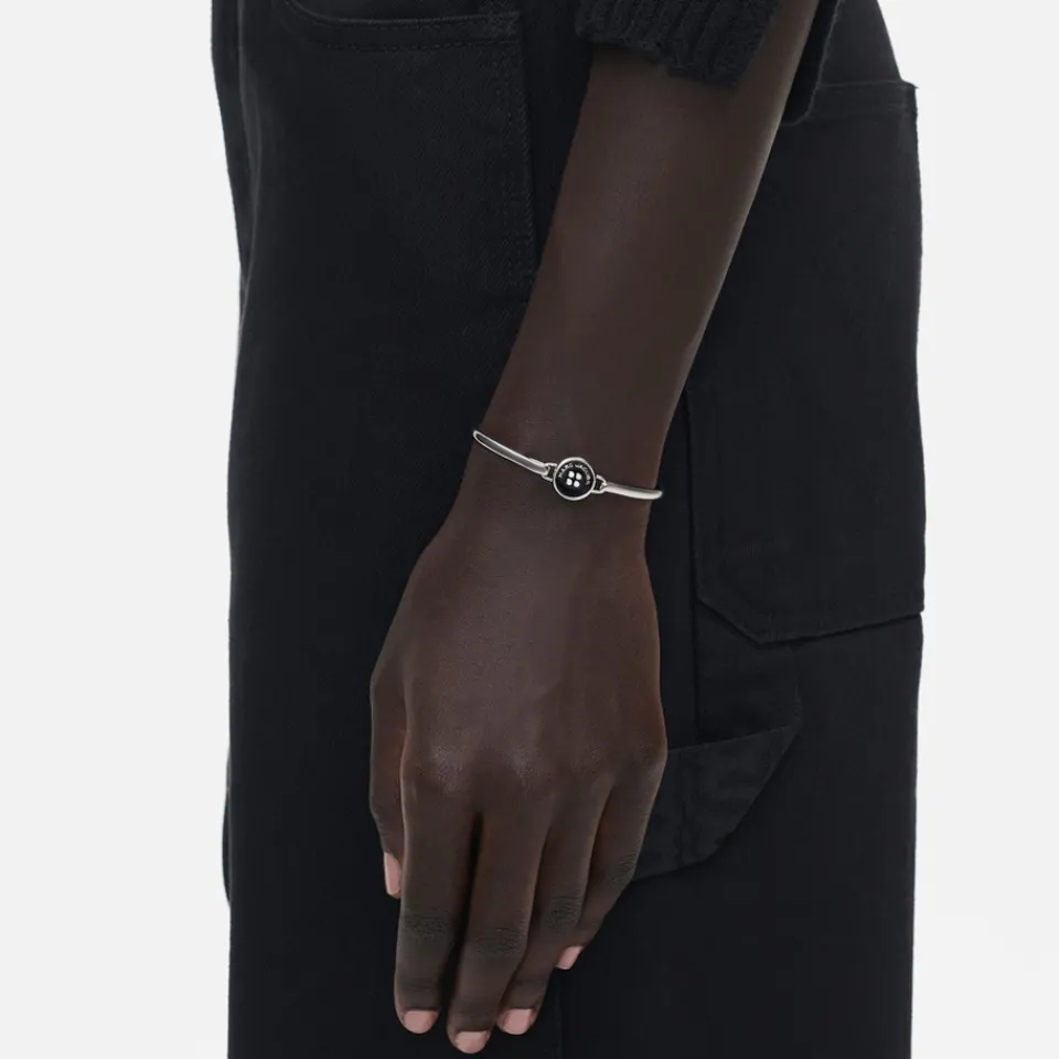 Jewellery|Dr. Martens Marc Jacobs Button Silver-Plated Hinge Bracelet