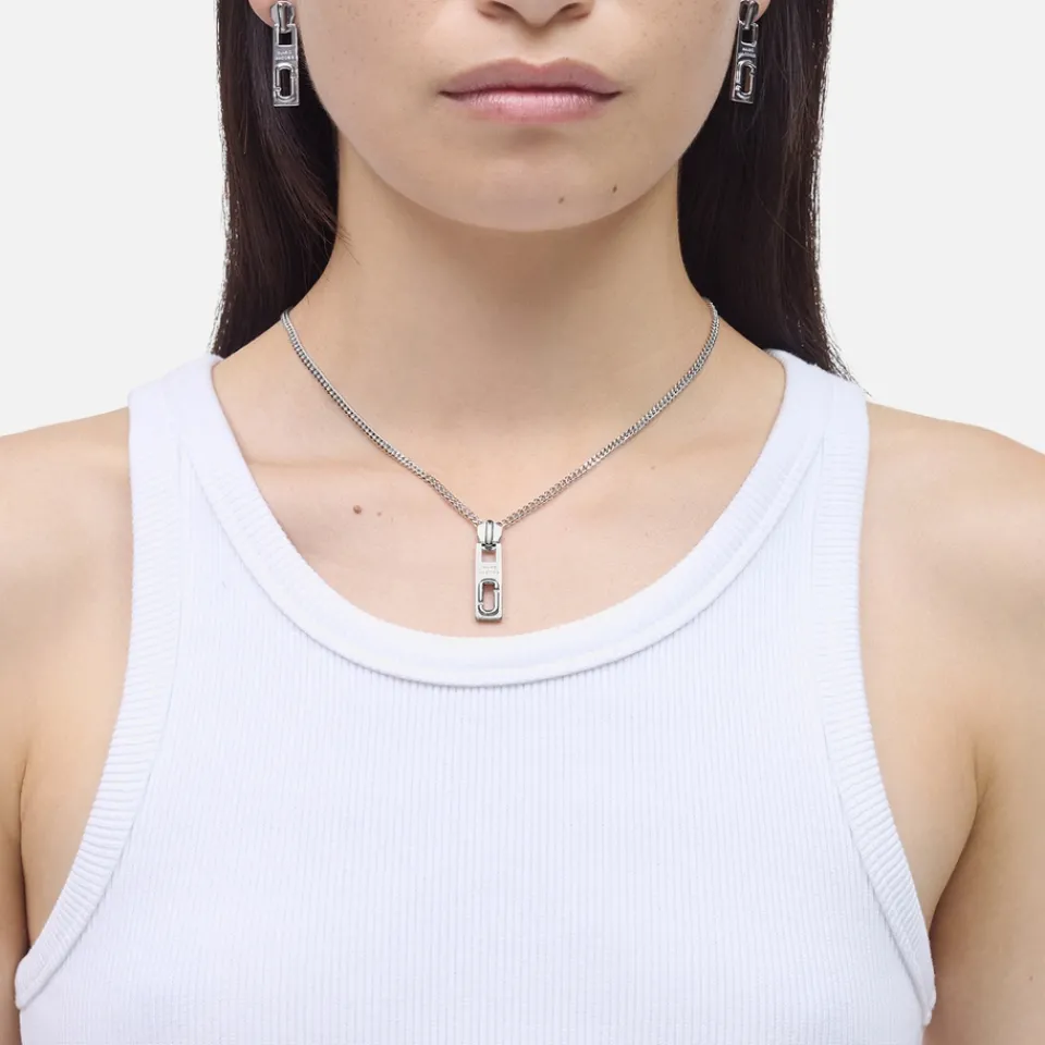 Jewellery|Dr. Martens Marc Jacobs J-Marc Zipper Silver-Plated Necklace