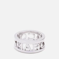 Jewellery|Dr. Martens Marc Jacobs Logo Silver-Tone Ring - 6