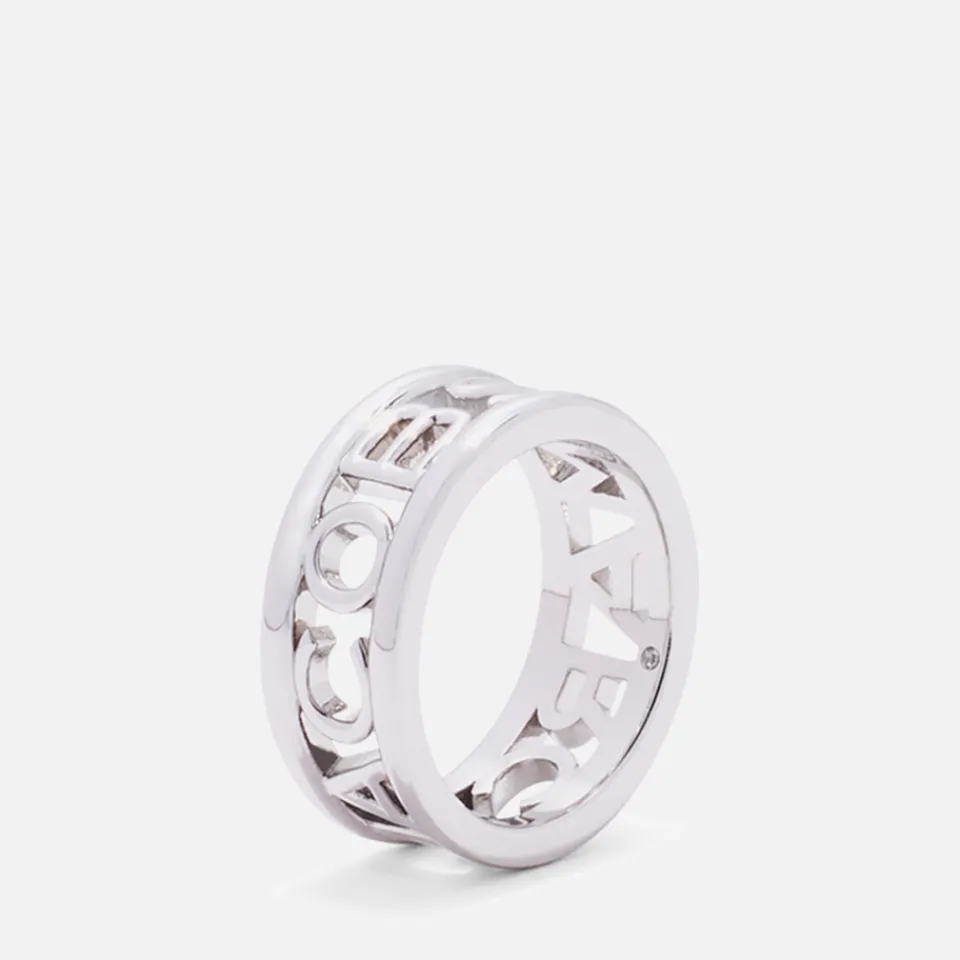Jewellery|Dr. Martens Marc Jacobs Logo Silver-Tone Ring - 6
