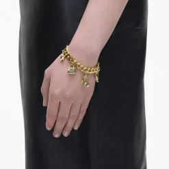 Jewellery|Dr. Martens Marc Jacobs Mini Icon Gold-Tone Charm Bracelet