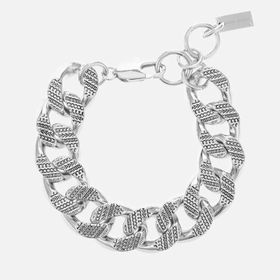 Jewellery|Marc Jacobs Monogram Chain Link Silver-Tone Bracelet