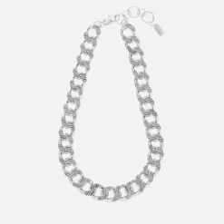 Jewellery|Dr. Martens Marc Jacobs Monogram Chain Link Silver-Plated Necklace