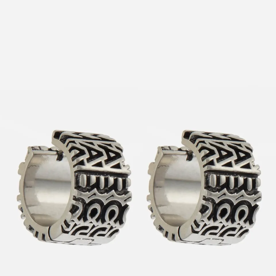 Jewellery|Dr. Martens Marc Jacobs Monogram Engraved Silver-Tone Earrings