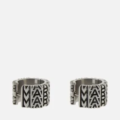 Jewellery|Dr. Martens Marc Jacobs Monogram Engraved Silver-Tone Earrings