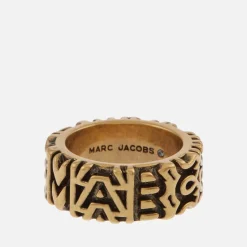 Jewellery|Dr. Martens Marc Jacobs Monogram Engraved Gold-Tone Ring - 7