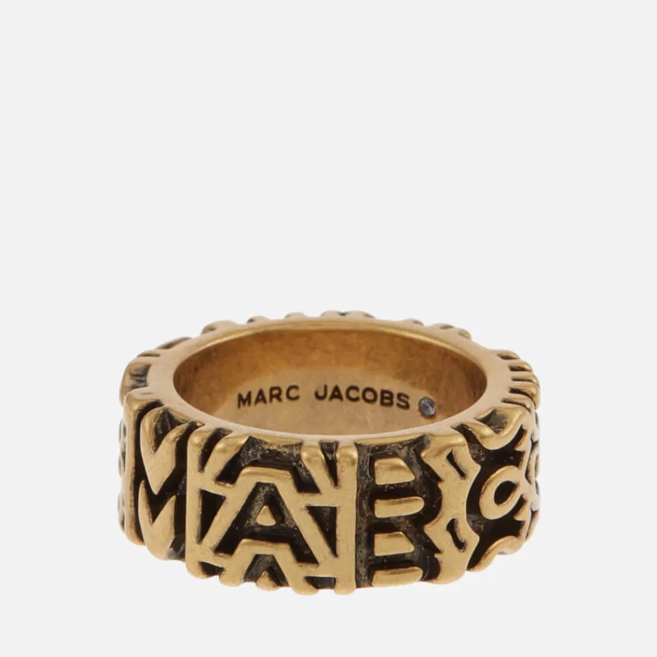 Jewellery|Dr. Martens Marc Jacobs Monogram Engraved Gold-Tone Ring - 7