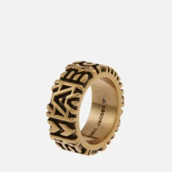 Jewellery|Dr. Martens Marc Jacobs Monogram Engraved Gold-Tone Ring - 7