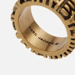Jewellery|Dr. Martens Marc Jacobs Monogram Engraved Gold-Tone Ring - 7