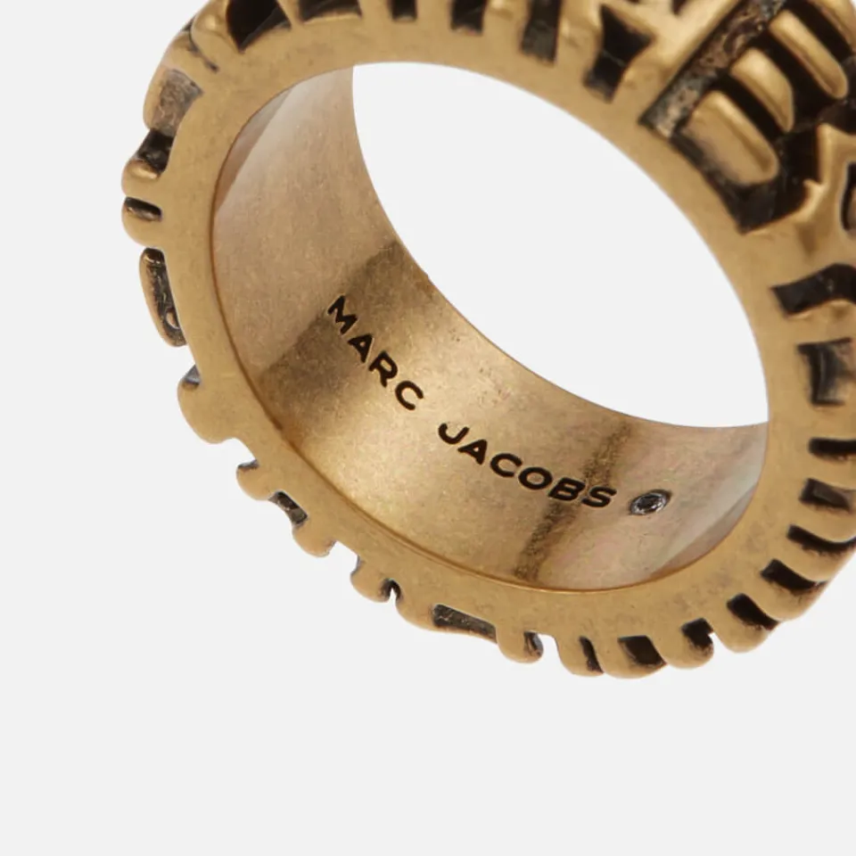 Jewellery|Dr. Martens Marc Jacobs Monogram Engraved Gold-Tone Ring - 7