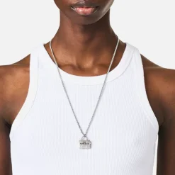 Jewellery|MICHAEL Michael Kors Marc Jacobs Silver-Plated Tote Bag Pendant Necklace