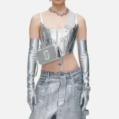 Bags|Dr. Martens Marc Jacobs The DTM Metallic Snapshot Leather Bag