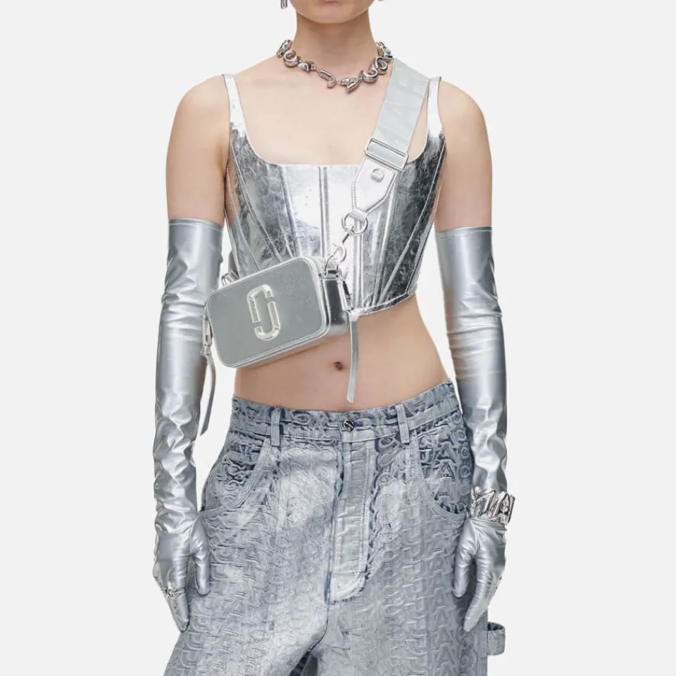 Bags|Dr. Martens Marc Jacobs The DTM Metallic Snapshot Leather Bag