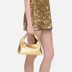 Bags|Dr. Martens Marc Jacobs The Mini Metallic Leather Sack Bag
