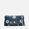 Bags|Marc Jacobs The Sequin Daisy Dual Denim Wallet
