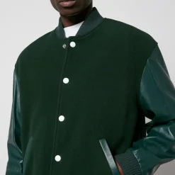 Jackets|Coats|Dr. Martens Marni Felt and Leather Bomber Jacket - IT 46/S