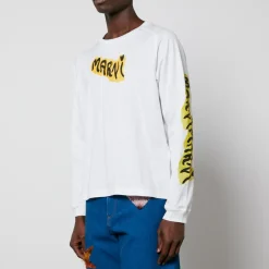 T-Shirts|T-Shirts|Dr. Martens Marni Graffiti Logo-Print Cotton-Jersey T-Shirt - IT 46/S