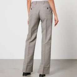 Trousers|Marni Houndstooth Wool-Blend Trousers - IT 40/UK 8