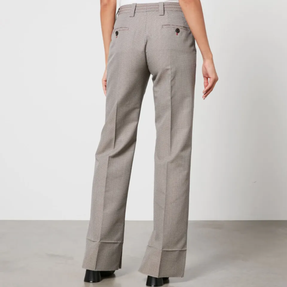 Trousers|Marni Houndstooth Wool-Blend Trousers - IT 40/UK 8