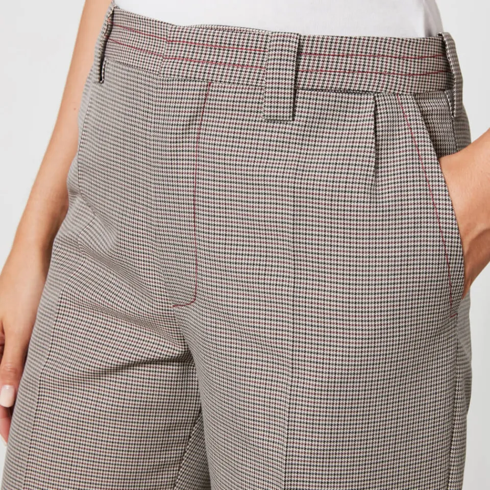 Trousers|Marni Houndstooth Wool-Blend Trousers - IT 40/UK 8