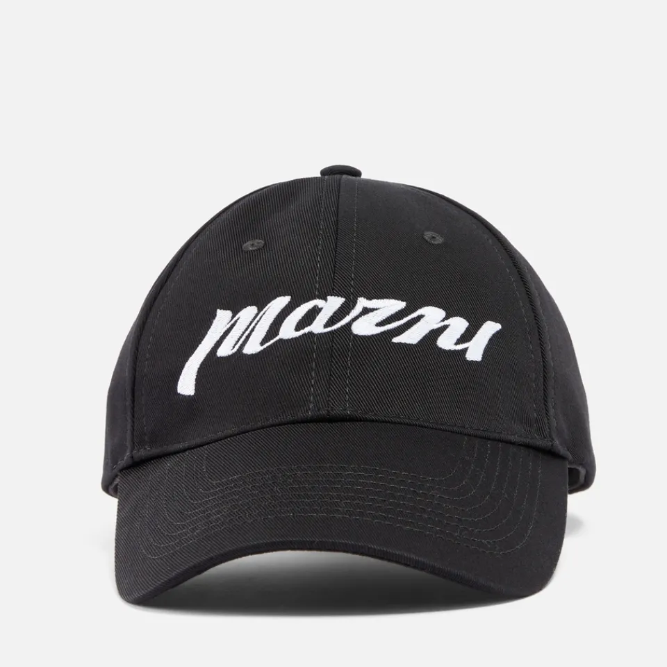 Hats|Marni Logo Cotton-Twill Baseball Cap - M