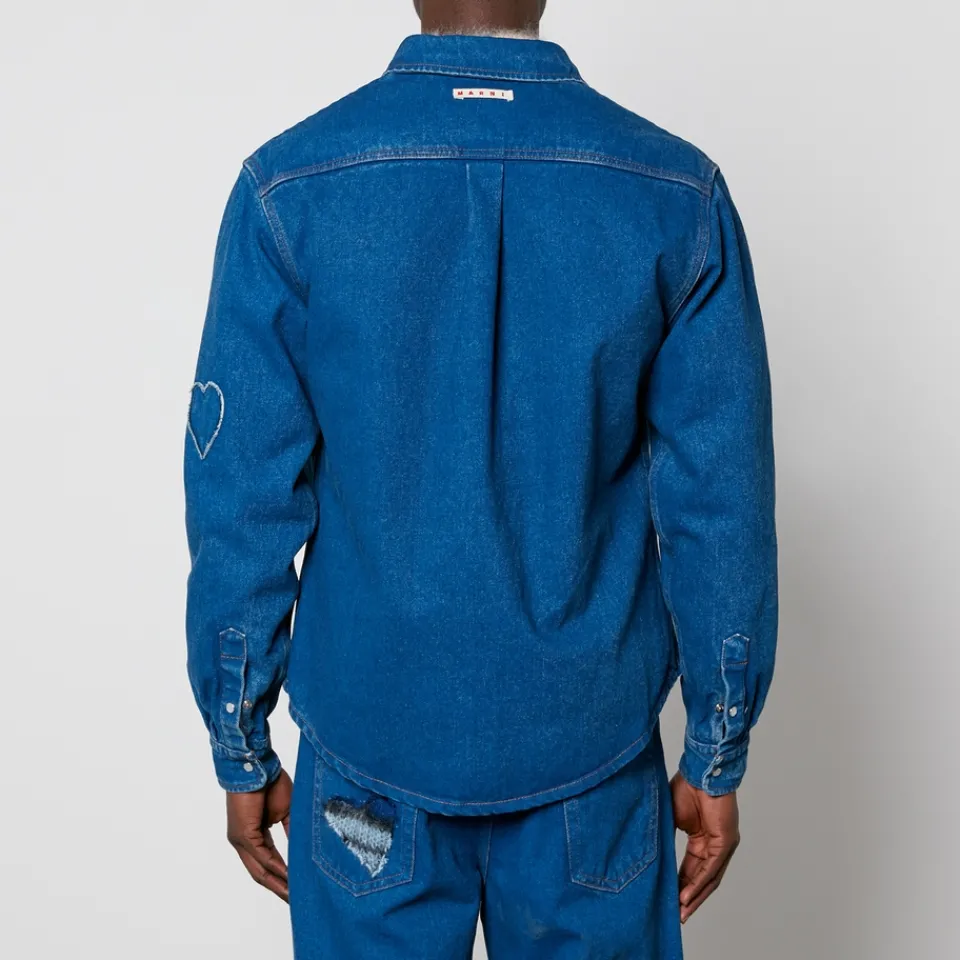 Shirts|Shirts|AMI Marni Mohair Patch Denim Jacket - IT 46/S