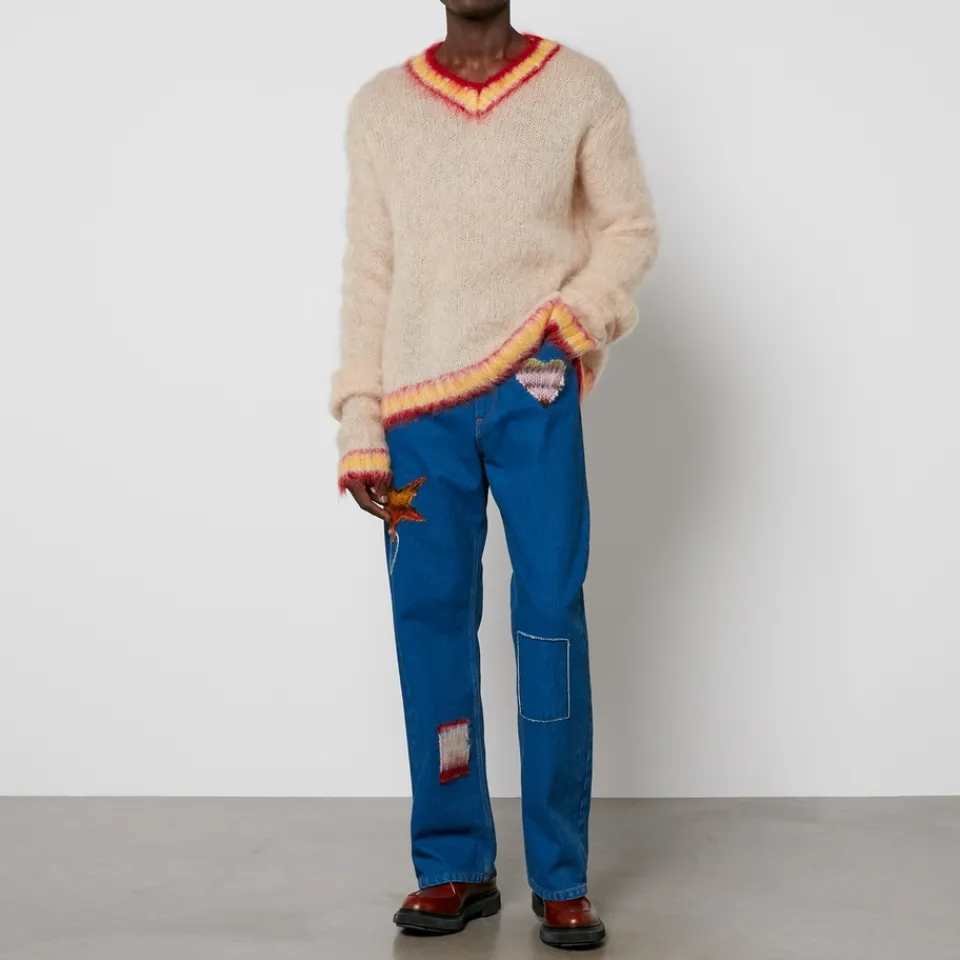 Knitwear|Dr. Martens Marni V-Neck Mohair-Blend Jumper - IT 50/L