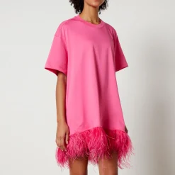 Loungewear|T-Shirts And Tops|Dr. Martens Marques Almeida Ostrich Feather Hem Cotton-Jersey T-Shirt - XS