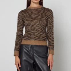 Loungewear|Knitwear|Dr. Martens Max Mara Studio Abadan Zebra Wool-Blend Jumper - L