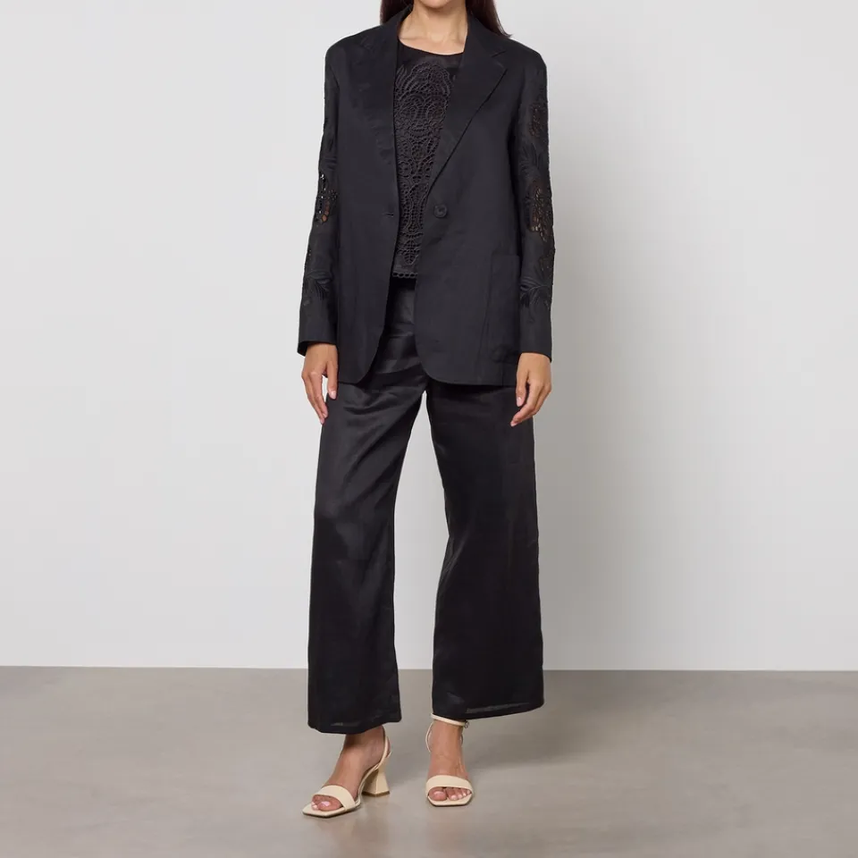 Jackets|Coats|Dr. Martens Max Mara Studio Angizia Linen Jacket - UK 10