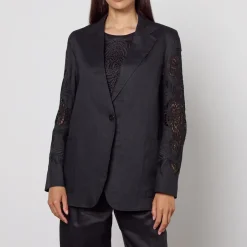 Jackets|Coats|Dr. Martens Max Mara Studio Angizia Linen Jacket - UK 10