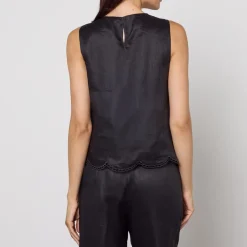 T-Shirts And Tops|Dr. Martens Max Mara Studio Efeso Broderie Anglaise Top - UK 10