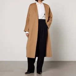 Jackets|Coats|Max Mara Studio Limone Wool-Blend Coat - 8