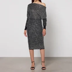 Dresses|Dresses|Dr. Martens Max Mara Studio Opzione Embellished Jersey Dress - M