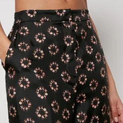 Trousers|Co-Ord Sets|Dr. Martens Max Mara Studio Torbole Cropped Silk Straight-Leg Trousers - UK 8
