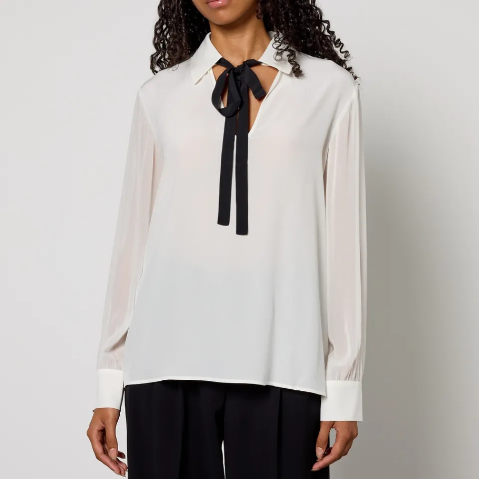 T-Shirts And Tops|Shirts And Blouses|Dr. Martens Max Mara Studio Ubicato Silk Blouse - 12