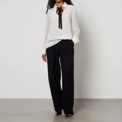 T-Shirts And Tops|Shirts And Blouses|Dr. Martens Max Mara Studio Ubicato Silk Blouse - 12