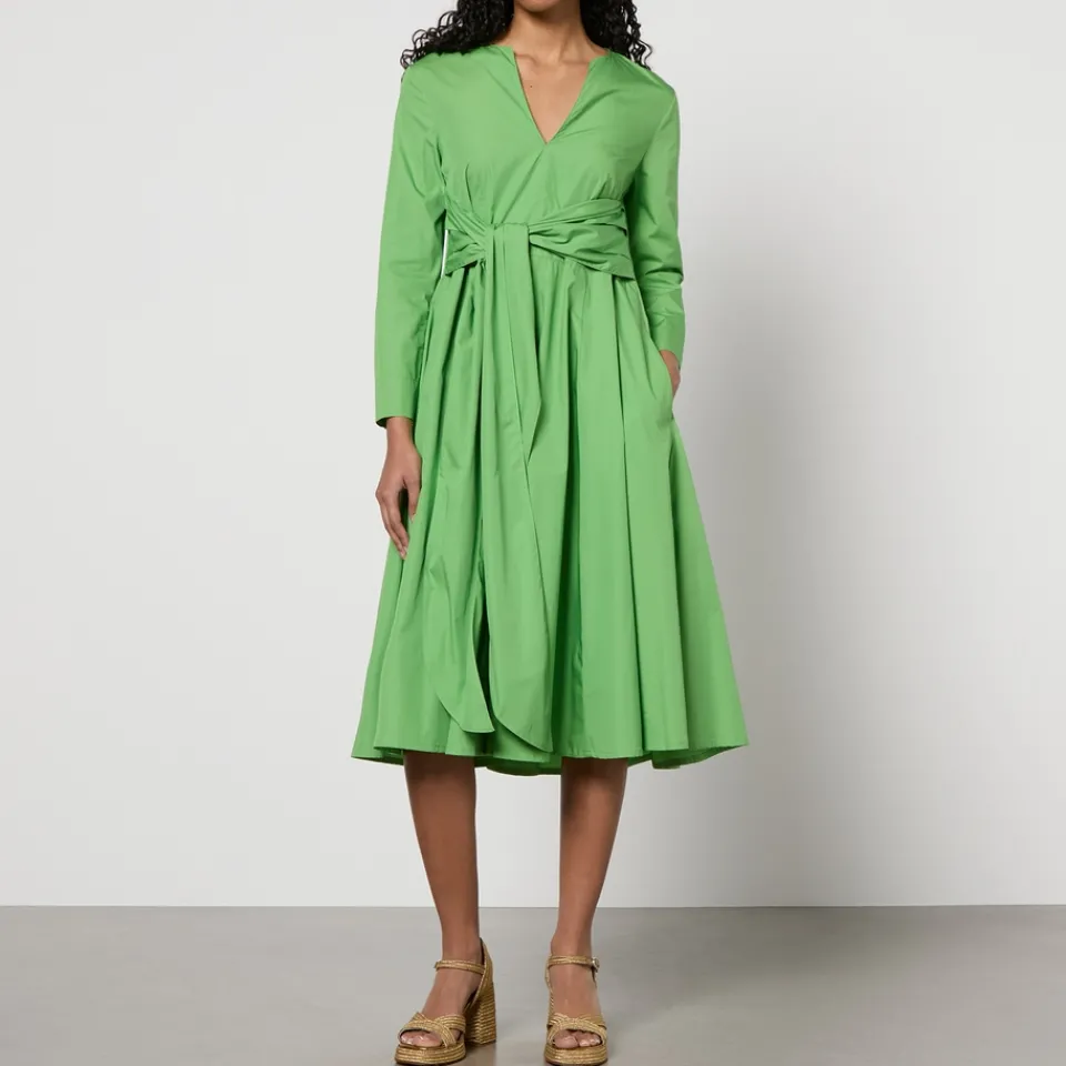 Dresses|Dresses|MAX&Co. Disco Cotton-Poplin Dress - UK 10