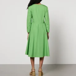 Dresses|Dresses|MAX&Co. Disco Cotton-Poplin Dress - UK 10
