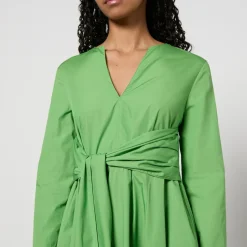 Dresses|Dresses|MAX&Co. Disco Cotton-Poplin Dress - UK 10