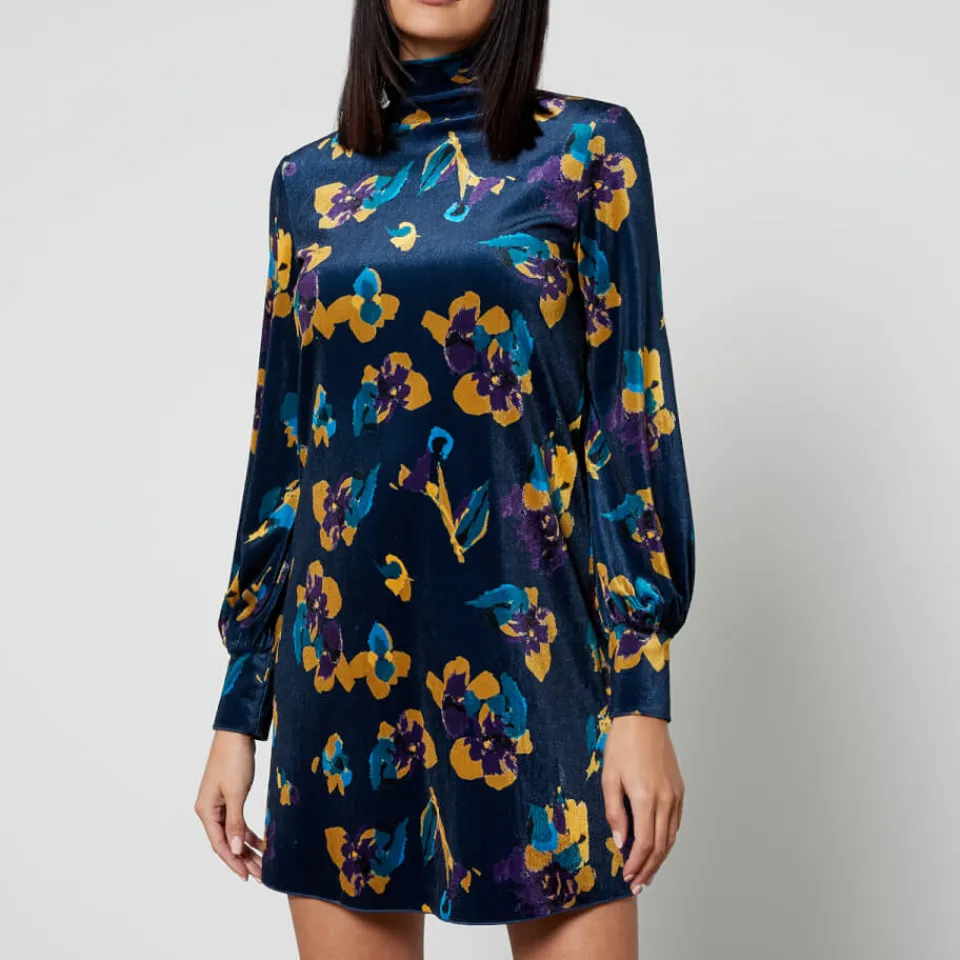 Dresses|Dresses|Dr. Martens MAX&Co Floral Velvet-Jersey Tunic Dress - XS