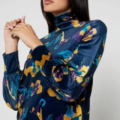 Dresses|Dresses|Dr. Martens MAX&Co Floral Velvet-Jersey Tunic Dress - XS