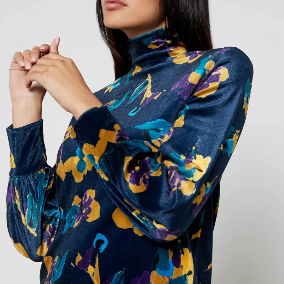 Dresses|Dresses|Dr. Martens MAX&Co Floral Velvet-Jersey Tunic Dress - XS