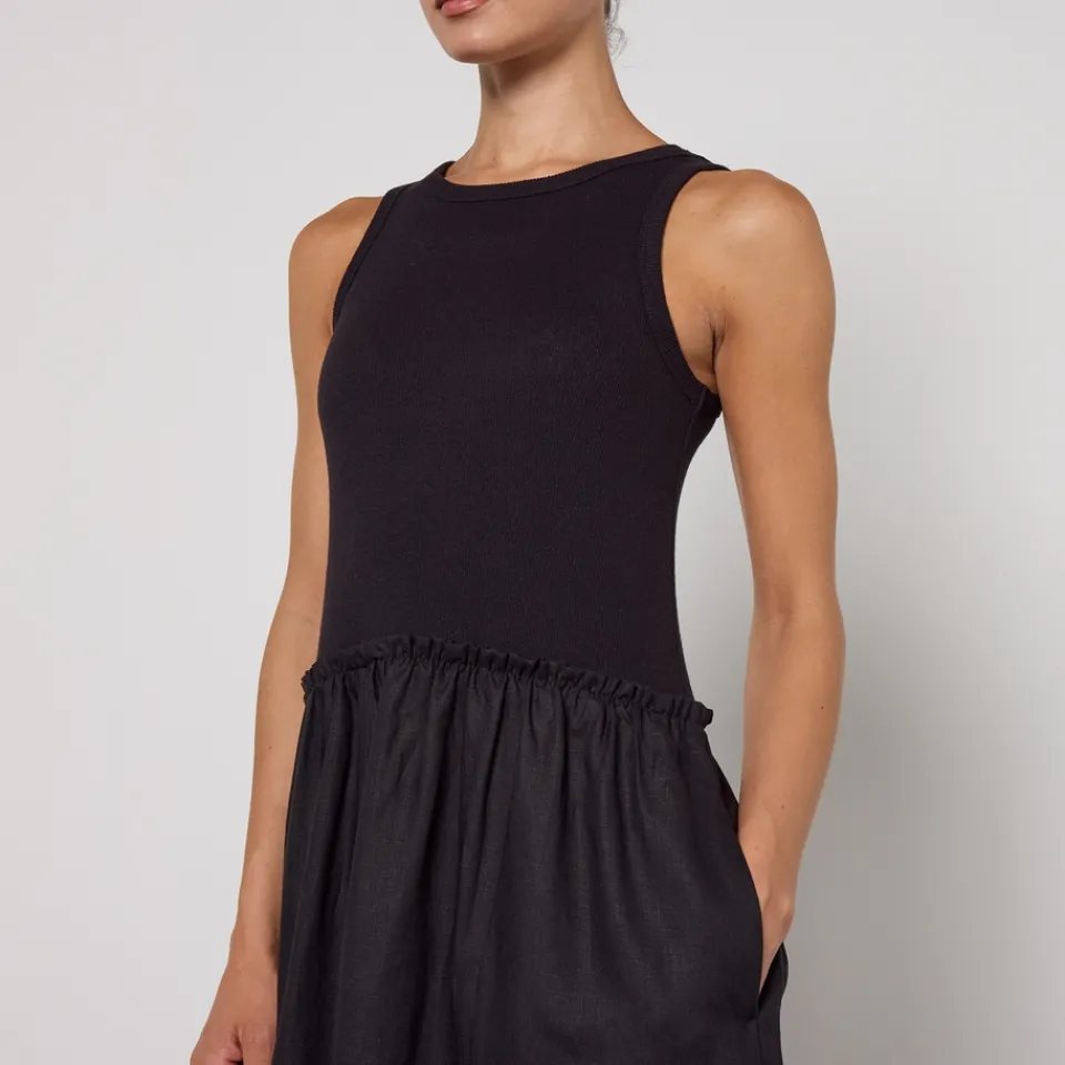 Dresses|Dresses|Dr. Martens MAX&Co. Melle Flax Linen-Blend Dress - UK 10